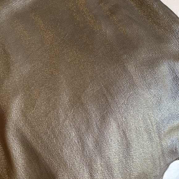 Helmut Lang Silk Asymmetric Metallic Sheer Tank Top - Picture 4 of 4